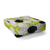 83 Oranges Carnations Floor Pillow Square
