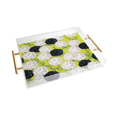 83 Oranges Carnations Acrylic Tray
