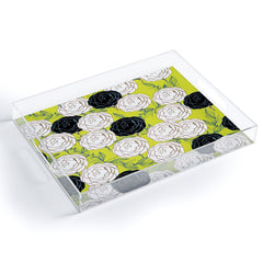 83 Oranges Carnations Acrylic Tray