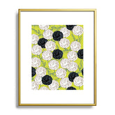 83 Oranges Carnations Metal Framed Art Print