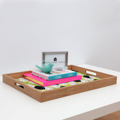 83 Oranges Carnations Rectangular Tray