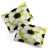 83 Oranges Carnations Pillow Shams