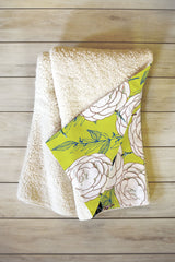 83 Oranges Carnations Fleece Throw Blanket