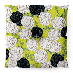 83 Oranges Carnations Floor Pillow Square