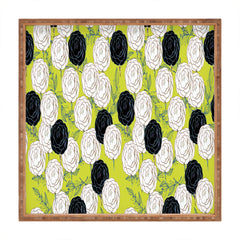 83 Oranges Carnations Square Tray