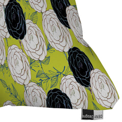 83 Oranges Carnations Throw Pillow