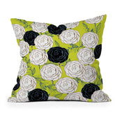 83 Oranges Carnations Throw Pillow