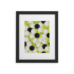 83 Oranges Carnations Framed Art Print