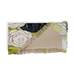 83 Oranges Carnations Throw Blanket