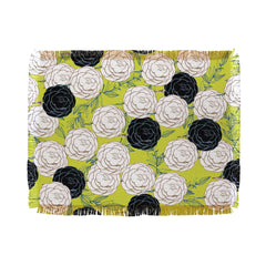 83 Oranges Carnations Throw Blanket