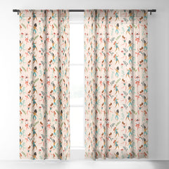 83 Oranges Central Park Zumba Sheer Window Curtain