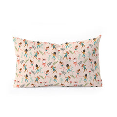 83 Oranges Central Park Zumba Oblong Throw Pillow