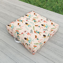 83 Oranges Central Park Zumba Outdoor Floor Cushion
