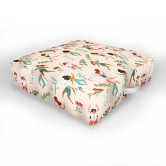 83 Oranges Central Park Zumba Outdoor Floor Cushion