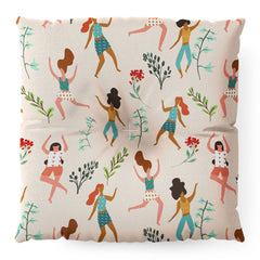 83 Oranges Central Park Zumba Floor Pillow Square