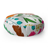 83 Oranges Charm Floor Pillow Round