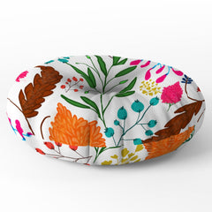 83 Oranges Charm Floor Pillow Round