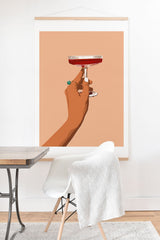 83 Oranges Cheers to Love Art Print And Hanger