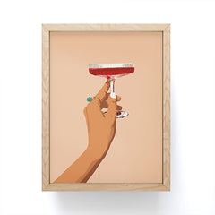 83 Oranges Cheers to Love Framed Mini Art Print