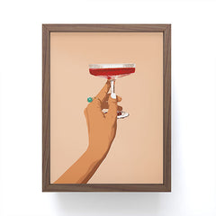 83 Oranges Cheers to Love Framed Mini Art Print