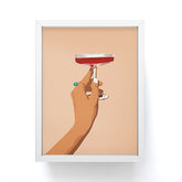 83 Oranges Cheers to Love Framed Mini Art Print