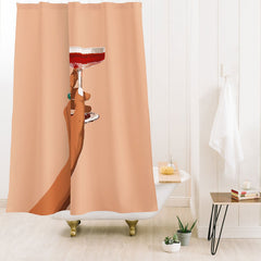 83 Oranges Cheers to Love Shower Curtain