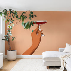 83 Oranges Cheers to Love Wall Mural