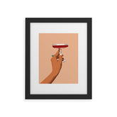 83 Oranges Cheers to Love Framed Art Print