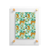 83 Oranges Cheetah Jungle Floating Acrylic Print