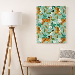 83 Oranges Cheetah Jungle Art Canvas