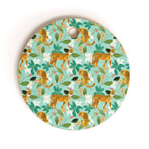 83 Oranges Cheetah Jungle Cutting Board Round