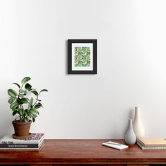 83 Oranges Cheetah Jungle Framed Art Print