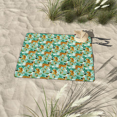 83 Oranges Cheetah Jungle Picnic Blanket