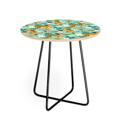 83 Oranges Cheetah Jungle Round Side Table