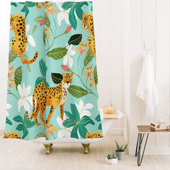 83 Oranges Cheetah Jungle Shower Curtain