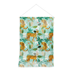 83 Oranges Cheetah Jungle Wall Hanging Portrait