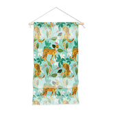 83 Oranges Cheetah Jungle Wall Hanging Portrait