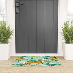 83 Oranges Cheetah Jungle Welcome Mat