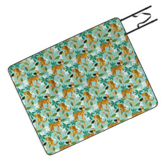 83 Oranges Cheetah Jungle Picnic Blanket