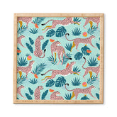 83 Oranges Cheetahs In Grapefruit Grove Framed Wall Art