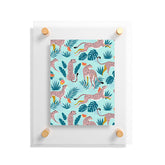 83 Oranges Cheetahs In Grapefruit Grove Floating Acrylic Print