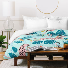 83 Oranges Cheetahs In Grapefruit Grove Duvet Cover