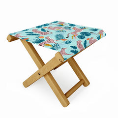 83 Oranges Cheetahs In Grapefruit Grove Folding Stool