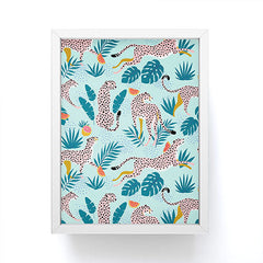 83 Oranges Cheetahs In Grapefruit Grove Framed Mini Art Print