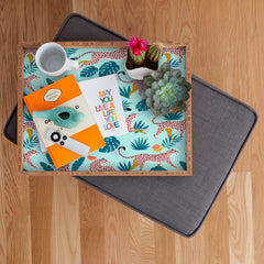83 Oranges Cheetahs In Grapefruit Grove Rectangular Tray