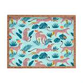 83 Oranges Cheetahs In Grapefruit Grove Rectangular Tray