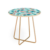 83 Oranges Cheetahs In Grapefruit Grove Round Side Table