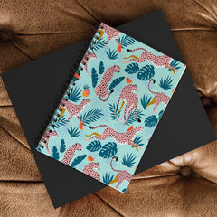 83 Oranges Cheetahs In Grapefruit Grove Spiral Notebook