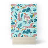 83 Oranges Cheetahs In Grapefruit Grove Mini Art Print