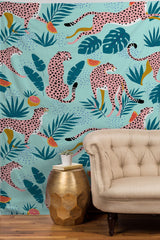 83 Oranges Cheetahs In Grapefruit Grove Tapestry